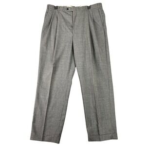 Berle Pleated Dress Pants Men 36x31 Vintage 90s USA Tailored Trousers Formal‎